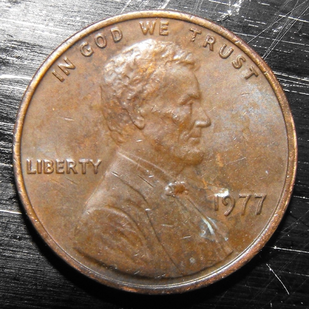 1977年ペニー(リンカーン1セント硬貨):発行枚数とチェックポイント